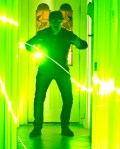 green laser man