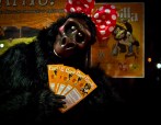 Gorilla with flyers