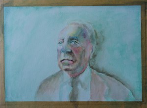 old man in watercolour