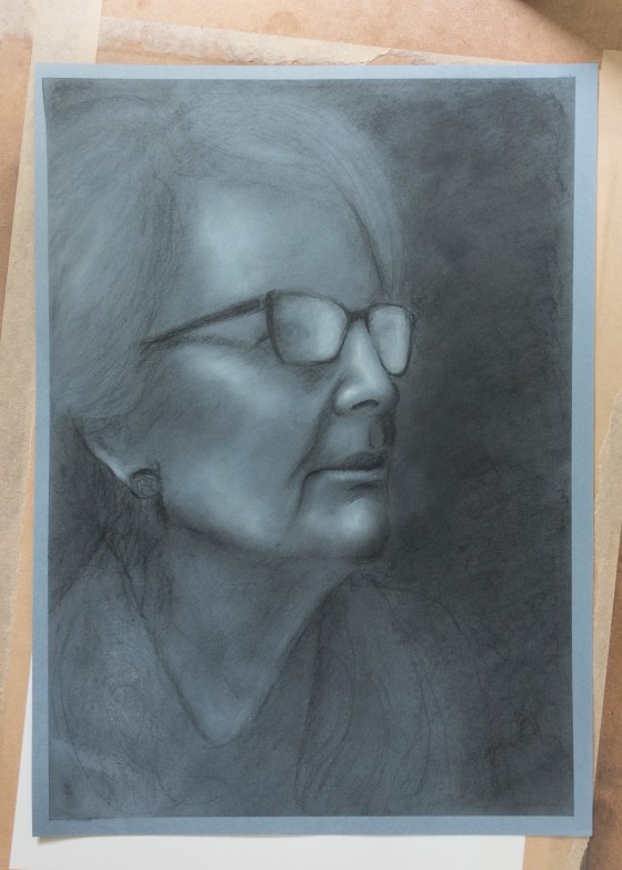 black and white charcoal