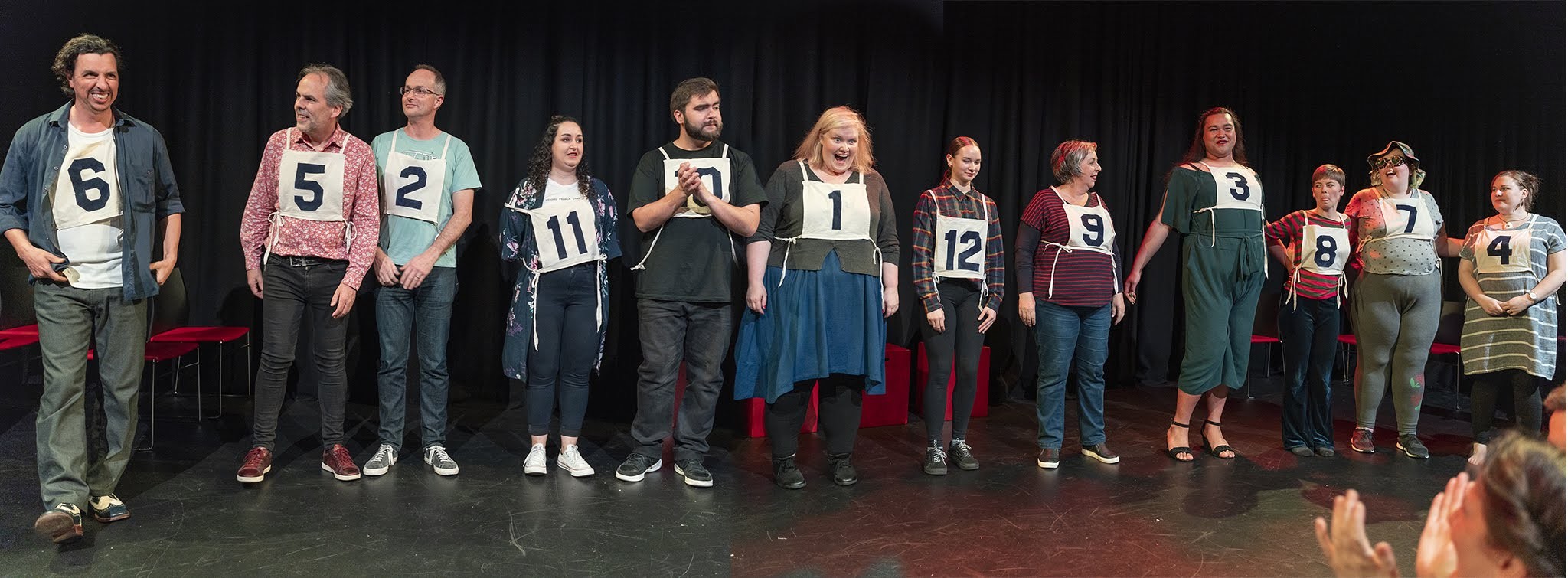 Maestro performers lining up for a show NZIF 2019