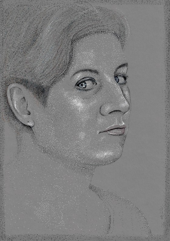 Stippled portrait
